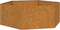 vidaXL - Plantenbak - roestig - 138x120x45 - cm - cortenstaal