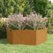 vidaXL - Plantenbak - roestig - 138x120x45 - cm - cortenstaal