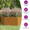 vidaXL - Plantenbak - roestig - 138x120x45 - cm - cortenstaal