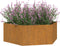 vidaXL - Plantenbak - roestig - 138x120x45 - cm - cortenstaal