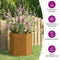 vidaXL - Plantenbak - roestig - 40x40x45 - cm - cortenstaal