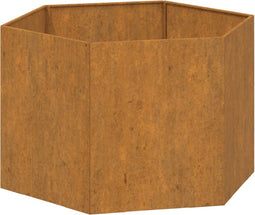 vidaXL - Plantenbak - roestig - 60x60x45 - cm - cortenstaal