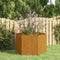 vidaXL - Plantenbak - roestig - 60x60x45 - cm - cortenstaal