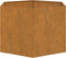vidaXL - Plantenbak - roestig - 60x60x45 - cm - cortenstaal