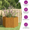 vidaXL - Plantenbak - roestig - 60x60x45 - cm - cortenstaal