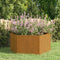 vidaXL - Plantenbak - roestig - 90x90x45 - cm - cortenstaal