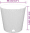 vidaXL - Plantenbak - uitneembare - bak - rattan-look - 35/37,5 - L - PP - antraciet