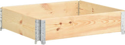 vidaXL - Plantenbak - verhoogd - 100x100 - cm - massief - grenenhout