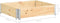 vidaXL - Plantenbak - verhoogd - 100x100 - cm - massief - grenenhout