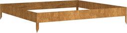 vidaXL - Plantenbak - verhoogd - 100x100x18,5 - cm - cortenstaal