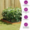 vidaXL - Plantenbak - verhoogd - 100x100x18,5 - cm - cortenstaal