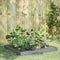 vidaXL - Plantenbak - verhoogd - 100x100x18,5 - cm - gegalvaniseerd - staal