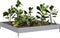 vidaXL - Plantenbak - verhoogd - 100x100x18,5 - cm - gegalvaniseerd - staal
