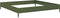 vidaXL - Plantenbak - verhoogd - 100x100x18,5 - cm - staal - olijfgroen