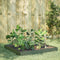 vidaXL - Plantenbak - verhoogd - 100x100x18,5 - cm - staal - olijfgroen