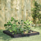 vidaXL - Plantenbak - verhoogd - 100x100x18,5 - cm - staal - antracietkleurig