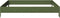 vidaXL - Plantenbak - verhoogd - 100x100x18,5 - cm - staal - olijfgroen