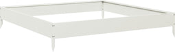 vidaXL - Plantenbak - verhoogd - 100x100x18,5 - cm - staal - wit