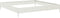 vidaXL - Plantenbak - verhoogd - 100x100x18,5 - cm - staal - wit
