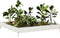 vidaXL - Plantenbak - verhoogd - 100x100x18,5 - cm - staal - wit