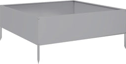 vidaXL - Plantenbak - verhoogd - 100x100x25 - cm - gegalvaniseerd - staal