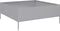 vidaXL - Plantenbak - verhoogd - 100x100x25 - cm - gegalvaniseerd - staal