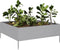 vidaXL - Plantenbak - verhoogd - 100x100x25 - cm - gegalvaniseerd - staal