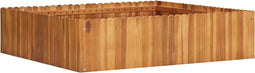 vidaXL - Plantenbak - verhoogd - 100x100x25 - cm - massief - acaciahout