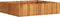 vidaXL - Plantenbak - verhoogd - 100x100x25 - cm - massief - acaciahout
