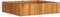 vidaXL - Plantenbak - verhoogd - 100x100x25 - cm - massief - acaciahout
