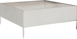 vidaXL - Plantenbak - verhoogd - 100x100x25 - cm - roestvrijstaal