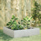 vidaXL - Plantenbak - verhoogd - 100x100x25 - cm - roestvrijstaal