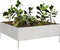 vidaXL - Plantenbak - verhoogd - 100x100x25 - cm - roestvrijstaal