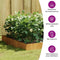vidaXL - Plantenbak - verhoogd - 100x100x26 - cm - cortenstaal