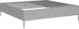 vidaXL - Plantenbak - verhoogd - 100x100x26 - cm - gegalvaniseerd - staal