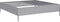 vidaXL - Plantenbak - verhoogd - 100x100x26 - cm - gegalvaniseerd - staal