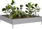 vidaXL - Plantenbak - verhoogd - 100x100x26 - cm - gegalvaniseerd - staal