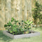 vidaXL - Plantenbak - verhoogd - 100x100x26 - cm - roestvrijstaal