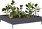 vidaXL - Plantenbak - verhoogd - 100x100x26 - cm - staal - antracietkleurig