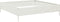 vidaXL - Plantenbak - verhoogd - 100x100x26 - cm - staal - wit