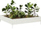 vidaXL - Plantenbak - verhoogd - 100x100x26 - cm - staal - wit