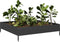 vidaXL - Plantenbak - verhoogd - 100x100x26 - cm - staal - zwart