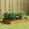vidaXL - Plantenbak - verhoogd - 100x100x33,5 - cm - cortenstaal