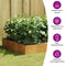 vidaXL - Plantenbak - verhoogd - 100x100x33,5 - cm - cortenstaal