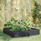 vidaXL - Plantenbak - verhoogd - 100x100x33,5 - cm - staal - antracietkleurig