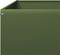 vidaXL - Plantenbak - verhoogd - 100x100x33,5 - cm - staal - olijfgroen