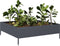 vidaXL - Plantenbak - verhoogd - 100x100x33,5 - cm - staal - antracietkleurig