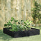 vidaXL - Plantenbak - verhoogd - 100x100x33,5 - cm - staal - zwart
