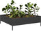 vidaXL - Plantenbak - verhoogd - 100x100x33,5 - cm - staal - zwart
