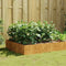 vidaXL - Plantenbak - verhoogd - 100x100x41 - cm - cortenstaal